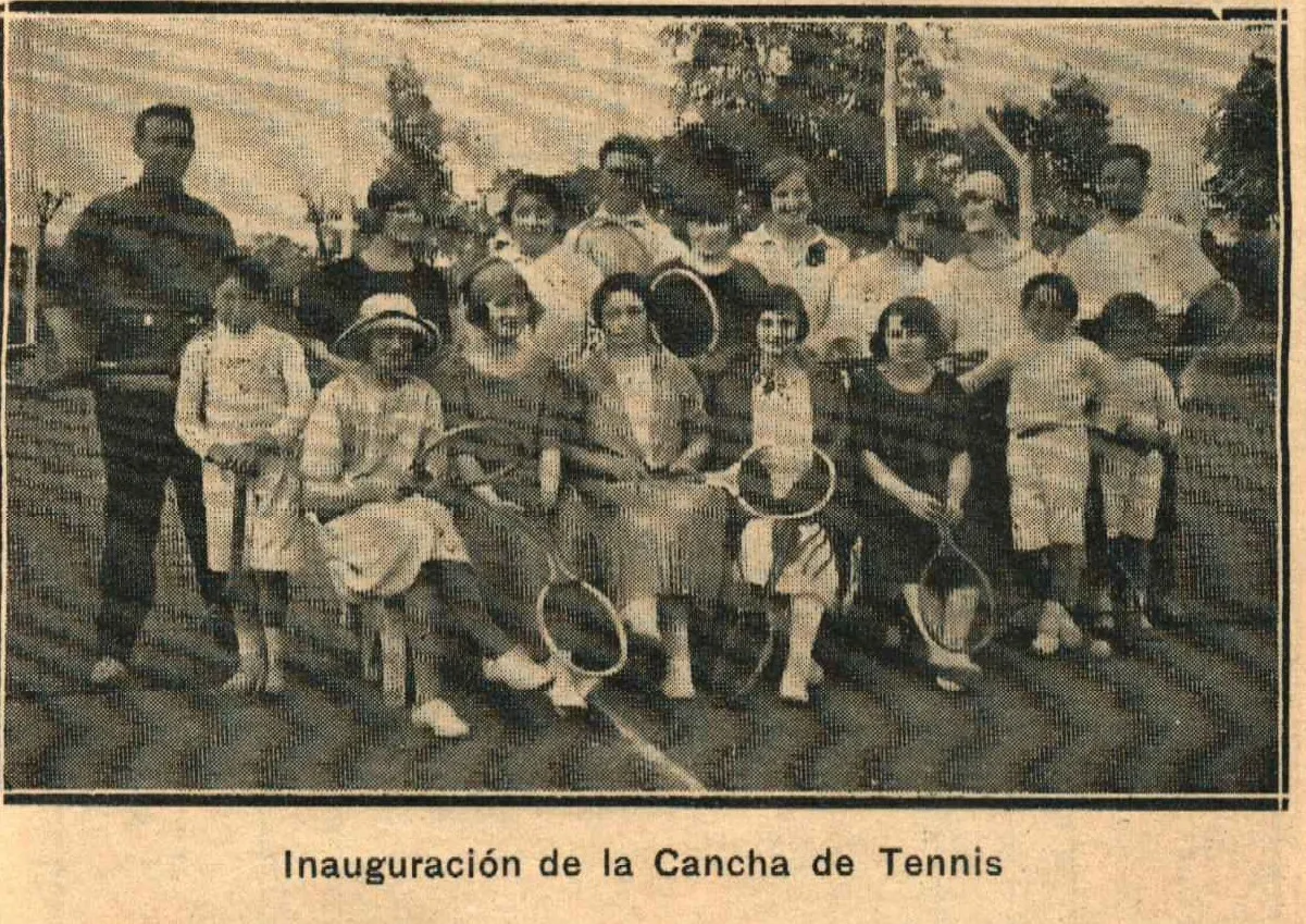 Inauguración cancha tenis